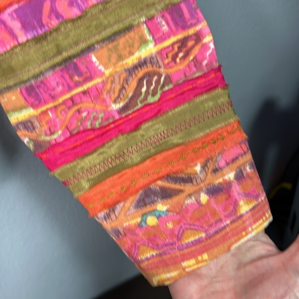 Coldwater Creek Pink Multicolor Patchwork Ribbon … - image 4